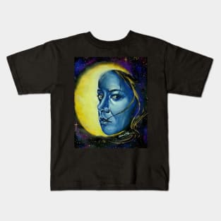 The Woman in the Moon Kids T-Shirt